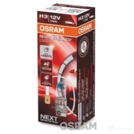 Лампа галогеновая H3 NIGHT BREAKER LASER +150% 55 Вт 12 В 4000K OSRAM M4 BPZRA 4052899991330 64151NL 1424279844 - Изображение 3