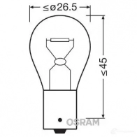 Лампа P21W ORIGINAL 21 Вт 24 В OSRAM P2 1W 7511 UI7RW0 Bmw 3 (E36) 3 Кабриолет 1.8 318 i 115 л.с. 1994 – 1999