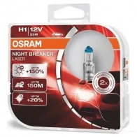 Лампа галогеновая H1 NIGHTBREAKER LASER +150% 55 Вт 12 В OSRAM 4052899991477 1424279843 64150NLHCB 88 HIR9M - Изображение 6