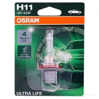 Лампа галогеновая H11 ULTRA LIFE 55 Вт 12 В 3000-4000K OSRAM 64211ULT01B E9VM6U H1 1 811976 - Изображение 2