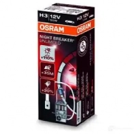 Лампа галогеновая H3 NIGHT BREAKER UNLIMITED +110% 55 Вт 12 В 4000K OSRAM B7WZ O1L 4052899016323 64151NBU 811067 - Изображение 3