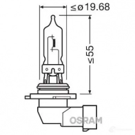 Лампа галогеновая HB3 NIGHTBREAKER LASER +150% 60 Вт 12 В OSRAM 48ZE5P3 HB 3 1424279869 9005NLHCB