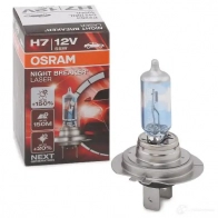 Лампа галогеновая H7 NIGHT BREAKER LASER +150% 55 Вт 12 В 4000K OSRAM 4052899991392 64210NL N36 ZUW4 1424279857