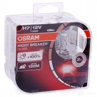 Лампа галогеновая H7 NIGHTBREAKER SILVER +100% 55 Вт 12 В OSRAM 64210NBSHCB 1424279856 105BB0 R 4052899992719 - Изображение 2