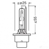 Лампа ксеноновая D2R P32D-3 35 Вт 85 В 6200K OSRAM 66250CBN EKV 25D 1438012862 - Изображение 2