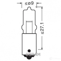 Лампа накаливания H10W ORIGINAL 10 Вт 12 В OSRAM 9CH7D C 4008321095046 810800 64113 - Изображение 5