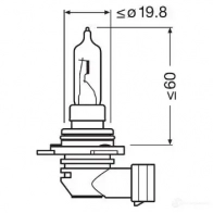 Лампа галогеновая HIR2 PX22D 55 Вт 12 В 4200K OSRAM 9012CBN 1OZ NH0 1438012799