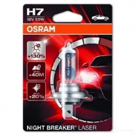 Лампа галогеновая H7 NIGHT BREAKER LASER +130% 55 Вт 12 В 4000K OSRAM 4052899436817 811676 64210NBL01B YL1VY V - Изображение 4