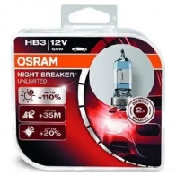 Лампа галогеновая HB3 NIGHTBREAKER UNLIMITED +110% 60 Вт 12 В OSRAM 9005NBUHCB T0TLOYL HB 3 813338 - Изображение 3