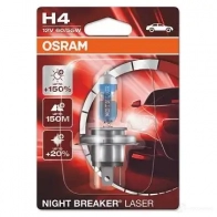 Лампа галогеновая H4 NIGHT BREAKER LASER +150% 60/55 Вт 12 В 4000K OSRAM 4052899991088 64193NL01B V IBOH 1424279852 - Изображение 3