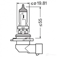 Лампа галогеновая HB4 COOL BLUE INTENSE NEXT 51 Вт 12 В 5000K OSRAM 1438012853 9006CBNHCB BCF NLN