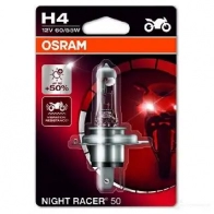 Лампа галогеновая H4 NIGHT RACER +50 60/55 Вт 12 В OSRAM 811435 64193NR501B 4052899411289 3U5L H - Изображение 2