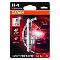 Лампа галогеновая H4 NIGHTBREAKER UNLIMITED +110% 60/55 Вт 12 В OSRAM LA 3O4K 4052899017177 811411 64193NBU01B - Изображение 3