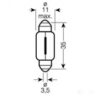 Лампа C5W ULTRA LIFE 5 Вт 12 В OSRAM Z4KPA 811291 6418ULT C5 W - Изображение 6