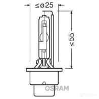 Лампа ксеноновая D2R XENARC ORIGINAL 35 Вт 85 В 4300K OSRAM 66250 2752TF D2 R 812478 - Изображение 5