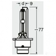 Лампа ксеноновая D4S XENARC ORIGINAL 35 Вт 42 В 4300K OSRAM 812522 GWGJORS 66440 D4 S - Изображение 2
