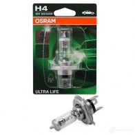 Лампа галогеновая H4 ULTRA LIFE P43T 60/55 Вт 12 В 3200K OSRAM 64193ULT01B 9Q BD8 4008321416124 Peugeot Expert 2 (VF3X) Автобус 2.0 HDi 165 163 л.с. 2009 – наст. время