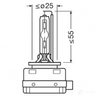 Лампа ксеноновая D3S COOL BLUE INTENSE NEXT 35 Вт 12 В 6200K OSRAM MUQ VHX3 1438012859 66340CBNHCB - Изображение 2