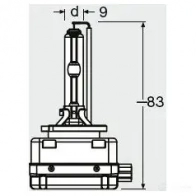 Лампа ксеноновая D3S XENARC NIGHTBREAKER UNLIMITED 35 Вт 42 В 4300K OSRAM 66340XNBHCB 812514 D3 S 687VRT3 - Изображение 4