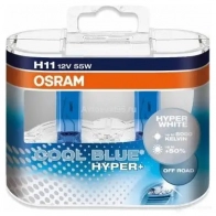 Лампа галогеновая H11 COOL BLUE HYPER+ 55 Вт 12 В 5000K OSRAM 62211CBHDUO 0Z8X TB 1439691730
