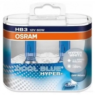 Лампа галогеновая HB3 COOL BLUE HYPER+ 60 Вт 12 В 5000K OSRAM 69005CBHDUO 1439691673 G2 EV7I7
