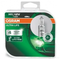 Лампа галогеновая H1 ULTRA LIFE 55 Вт 12 В 3000-4000K OSRAM B Z24AM 64150ULTEURODUO 1439691415