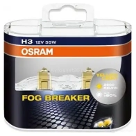 Лампа галогеновая H3 FOG BREAKER 55 Вт 12 В 2600K OSRAM 62151FBRDUOBOX 1439691520 1JDC N