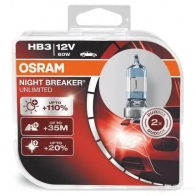 Лампа галогеновая HB3 NIGHT BREAKER UNLIMITED +110% 55 Вт 12 В 4000K OSRAM 9005NBUDUOBOX 1439691664 AZMT 5
