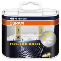 Лампа галогеновая HB4 FOG BREAKER 51 Вт 12 В 2600K OSRAM 9006FBRDUOBOX 1 QOFLY 1439691686