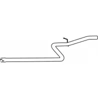 Выхлопная труба глушителя FENNO Fiat Doblo (119, 223) 1 Минивэн 1.9 D Multijet 120 л.с. 2005 – 2025 6438013022995 6 V0K5 P2299
