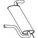 Глушитель FENNO 6438013230420 P23042 CP0 CL Ford Focus 3 (CB8) Хэтчбек 2.0 TDCi 140 л.с. 2010 – 2025