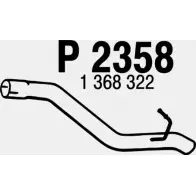 Выхлопная труба глушителя FENNO Ford Focus 2 Хэтчбек 1.6 Ti 115 л.с. 2004 – 2012 D2EQ SM 6438013023589 P2358