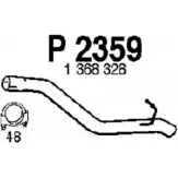 Выхлопная труба глушителя FENNO B8B 7L P2359 6438013023596 Ford Focus 2 Кабриолет 2.0 145 л.с. 2006 – 2010