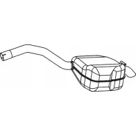 Глушитель FENNO P2395 6438013023954 Ford Mondeo 4 (CA2, BA7) Седан 2.0 TDCi 115 л.с. 2007 – 2015 6SSP C