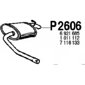 Глушитель FENNO P2606 2897201 ZIKD RR 6438013026061
