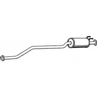 Резонатор FENNO 6438013027457 PQCX 9X P2745 Honda Civic 7 (EU, EP, EV) Хэтчбек 2.0 Type R 200 л.с. 2001 – 2005