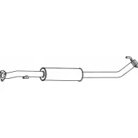 Резонатор FENNO P2763 7P BHJ Honda CR-V 3 (RE) Кроссовер 2.2 i CTDi 4WD (RE6) 140 л.с. 2007 – 2025 6438013027631