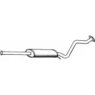 Резонатор FENNO P2950 AS0T6V G Hyundai Getz (TB) 1 Хэтчбек 1.3 83 л.с. 2004 – 2009 6438013029505