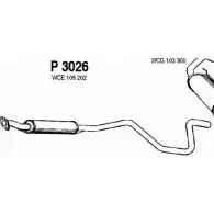 Резонатор FENNO 6438013030266 P3026 Land Rover Freelander U7ZN5 E