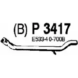 Выхлопная труба глушителя FENNO 6438013034172 P3417 9 4JTX 2897819