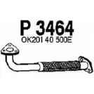 Выхлопная труба глушителя FENNO 6438013034646 2897854 Q9CP9 BZ P3464