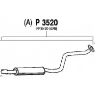 Резонатор FENNO Mazda 323 (BJ) 6 Седан 1.9 16V 114 л.с. 1998 – 2004 0E EZERB P3520 6438013035209