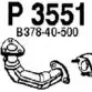 Выхлопная труба глушителя FENNO 6438013035513 YFBB U P3551 2897938