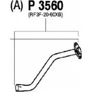 Выхлопная труба глушителя FENNO P3560 D1BK O 6438013035605 Mazda