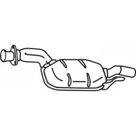 Резонатор FENNO ED0V 6VF Mercedes E-Class (S124) 1 Универсал 2.5 E 250 TD (1286) 113 л.с. 1993 – 1996 P3649 6438013036497