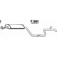 Глушитель FENNO 6438013036916 P3691 TC OLCLG Mercedes Vito (W638) 1 Автобус 2.3 110 TD (6374) 98 л.с. 1996 – 2003
