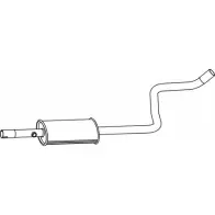 Резонатор FENNO P3818 6438013038187 Mitsubishi Colt 6 (Z3, Z2) Хэтчбек CO88I LT