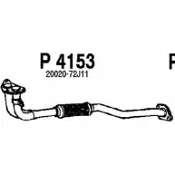 Выхлопная труба глушителя FENNO 6438013041538 Z25 A1 P4153 Nissan Primera