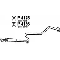 Резонатор FENNO Nissan Sunny P4186 6438013041866 412 DWN7