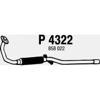 Выхлопная труба глушителя FENNO Opel Corsa (B) 2 1993 – 2000 P4322 6438013043228 D8 026JJ